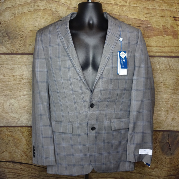 Ryan Seacrest Distinction Slim Fit 38L Jacket Wool - Picture 1 of 8